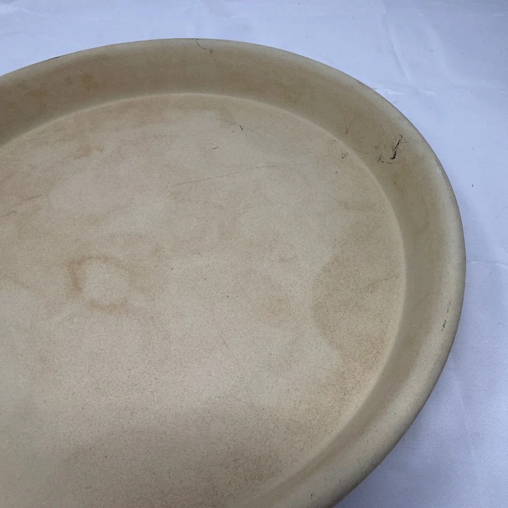 Pampered Chef Deep Dish Baker 124 Natural Stoneware 11 Inch Made in USA
